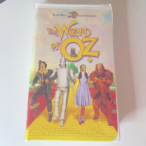 The Wizard of Oz VHS with Colorful Cover, Vintage VHS Movie Classic, Collectible